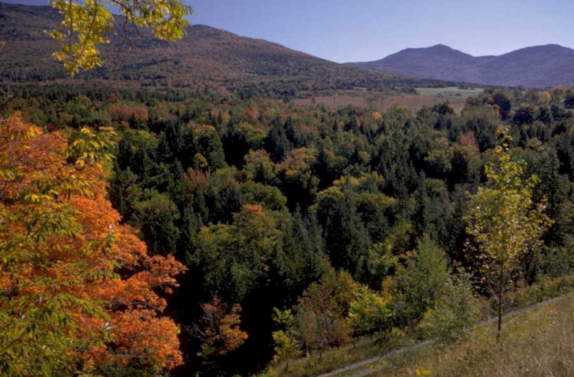 autumn landscape mountains 1980s 1990s A4 Photo Print