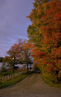 autumn landscape redbarn 1980s 1990s A4 Photo Print