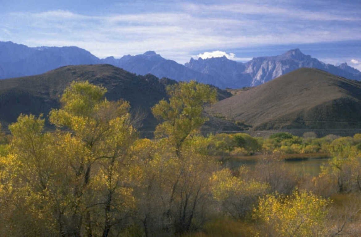 autumn mountains river 1980s 1990s A4 Photo Print