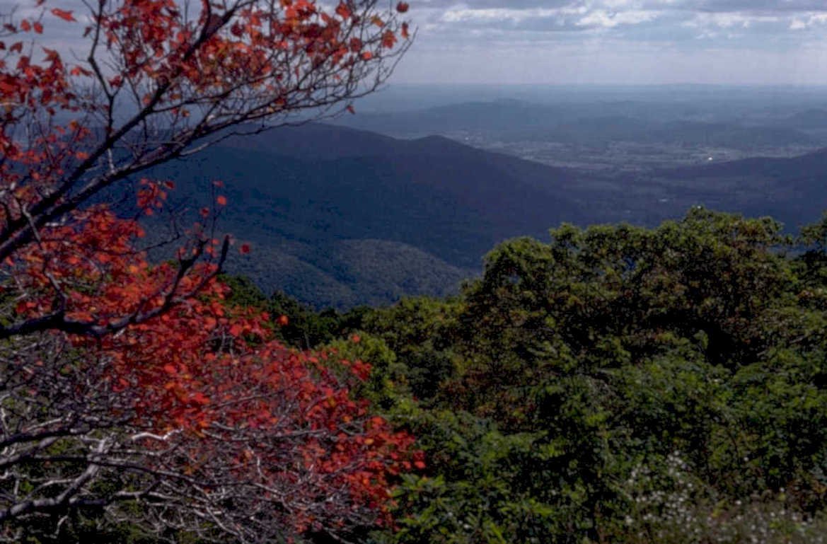 autumn mountains view 1980s 1990s A4 Photo Print