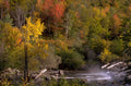 autumn river scape 1980s 1990s A4 Photo Print
