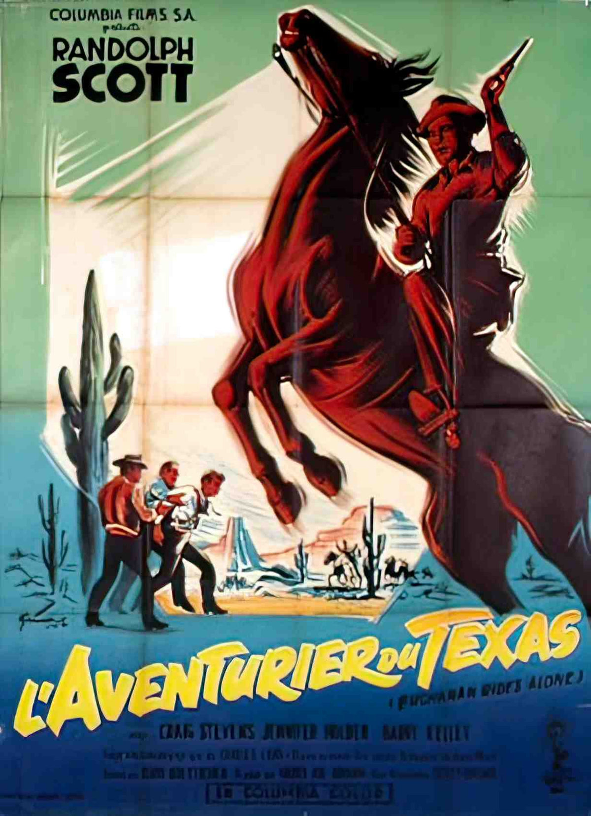aventurier du texas Advert A4 Photo Print