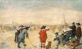 aver Golf on Ice Art A4 Photo Print