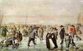 aver Ice Skating Scene Art A4 Photo Print
