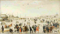 aver Winter Scene on a Frozen Canal Art A4 Photo Print