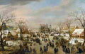 avercamp a panoramic winter landscape Art A4 Photo Print