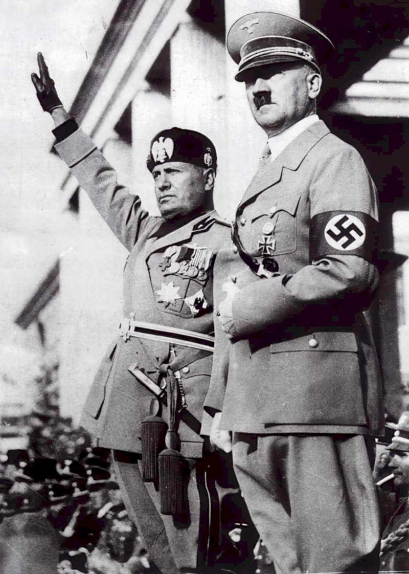 axis leaders 1943 Vintage world war A4 Photo Print