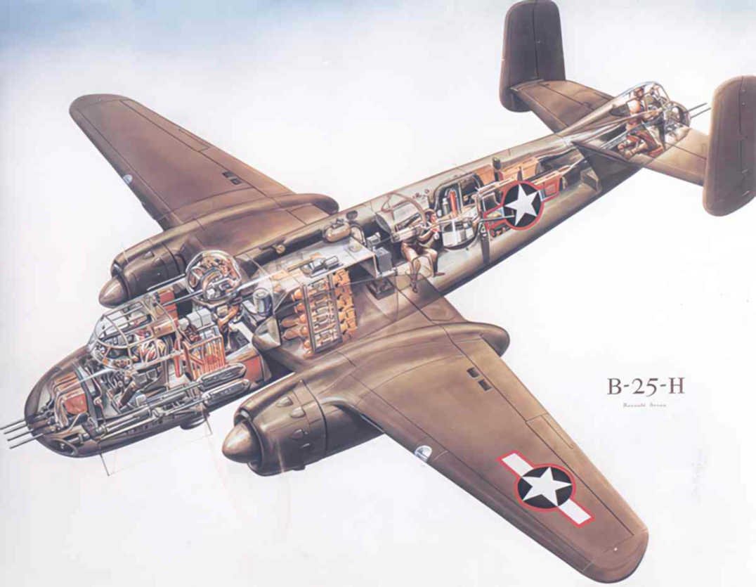 b 25 mitchell 1 Vintage world war A4 Photo Print