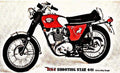 b44 shooting star motorbike A4 Photo Print