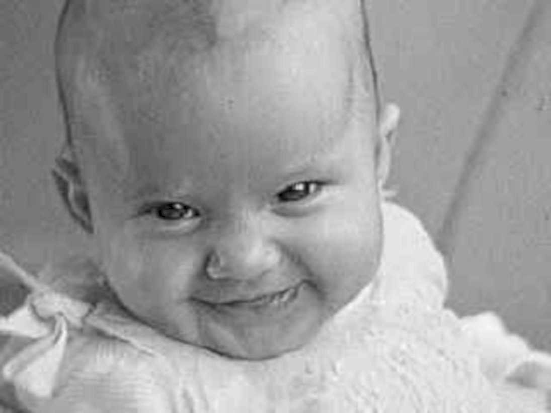 baby portrait smile1980s 1990s A4 Photo Print