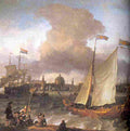 back Amsterdam Port Art A4 Photo Print