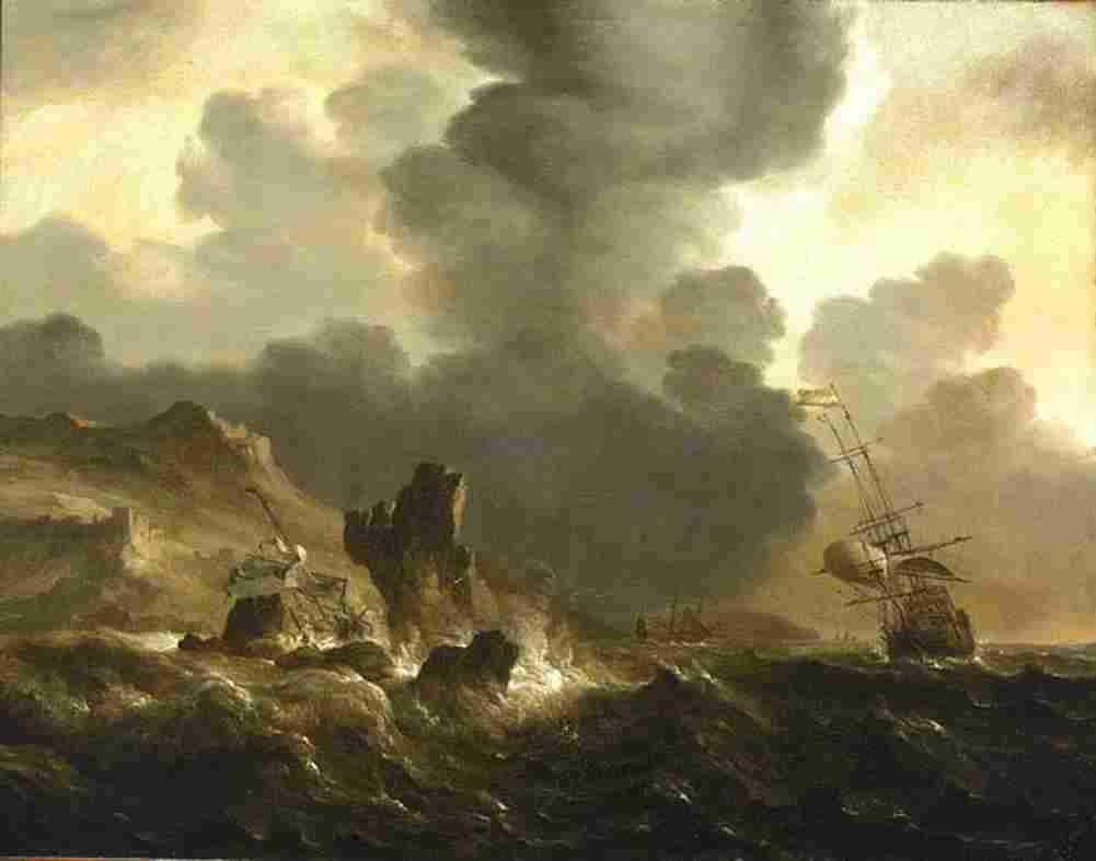 back Ship Wrecked Art A4 Photo Print
