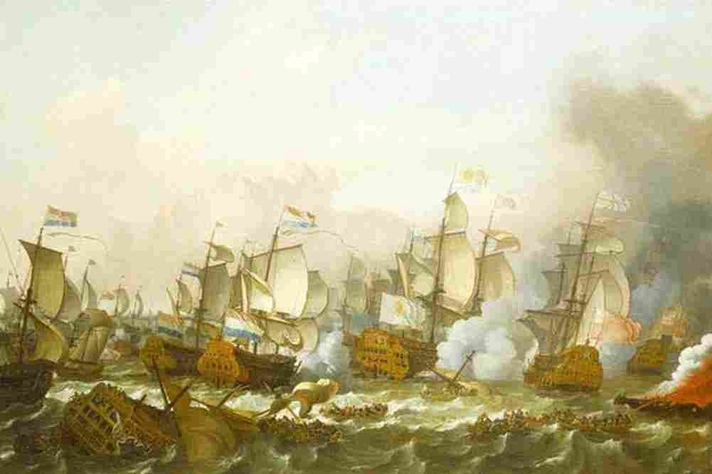back The Battle of Barfleur Art A4 Photo Print