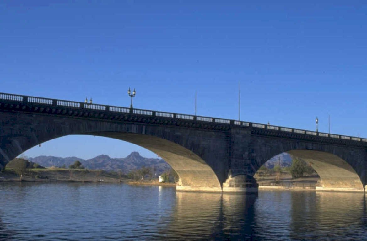 back channel bridge 1980s 1990s A4 Photo Print