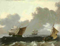 backhuysen storm at sea Art A4 Photo Print