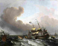 backhuysen storm on the dutch coast Art A4 Photo Print