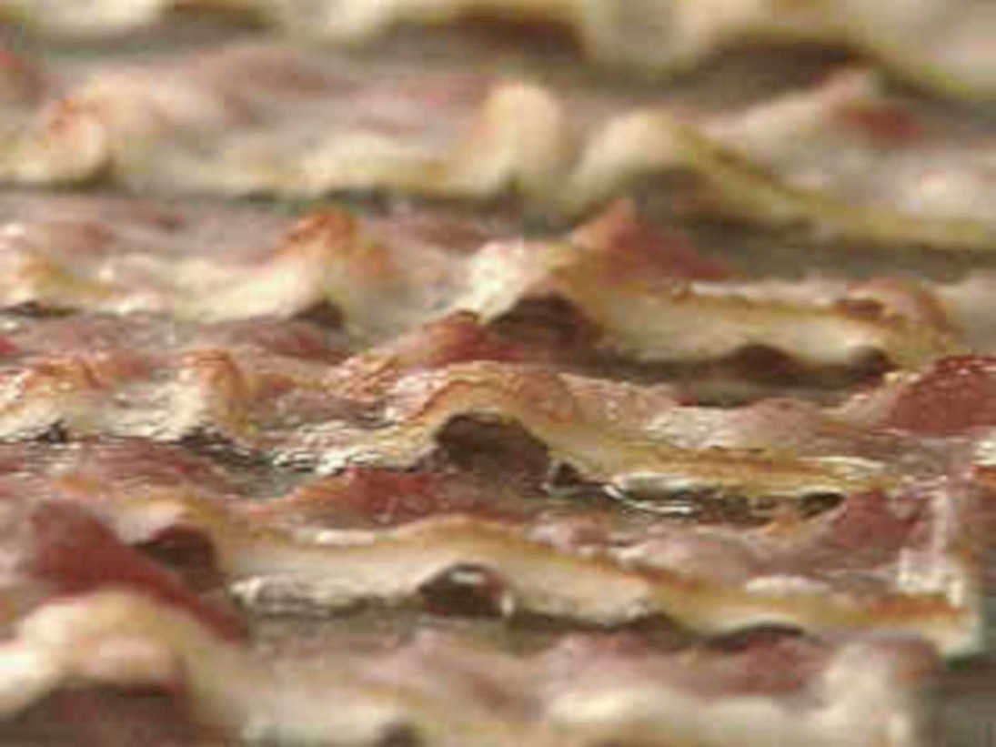 bacon breakfast prep1980s 1990s A4 Photo Print