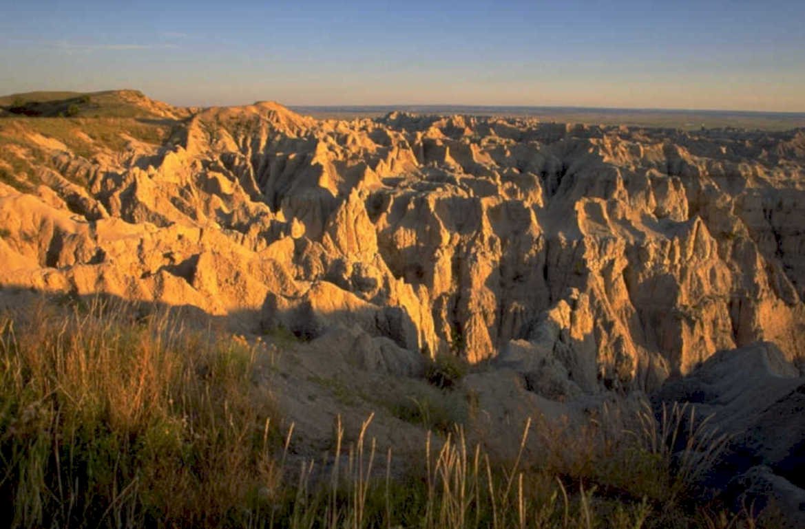 badlands golden hour 1 1980s 1990s A4 Photo Print