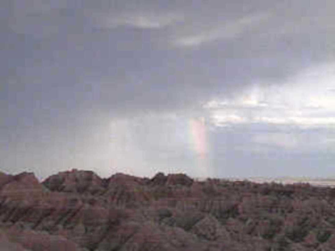 badlands rainbow earth1980s 1990s A4 Photo Print