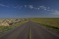 badlands road sky 1 1980s 1990s A4 Photo Print
