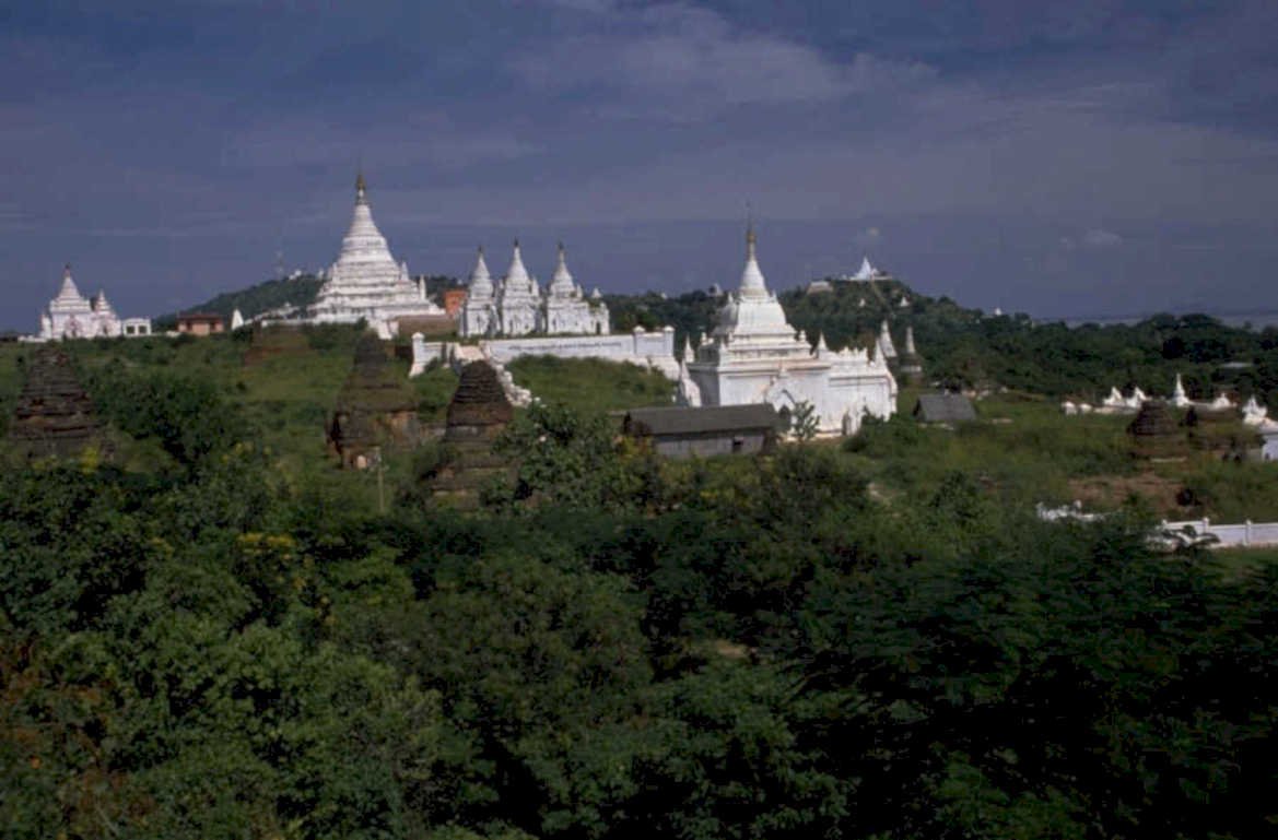 bagan pagodas landscape 1980s 1990s A4 Photo Print
