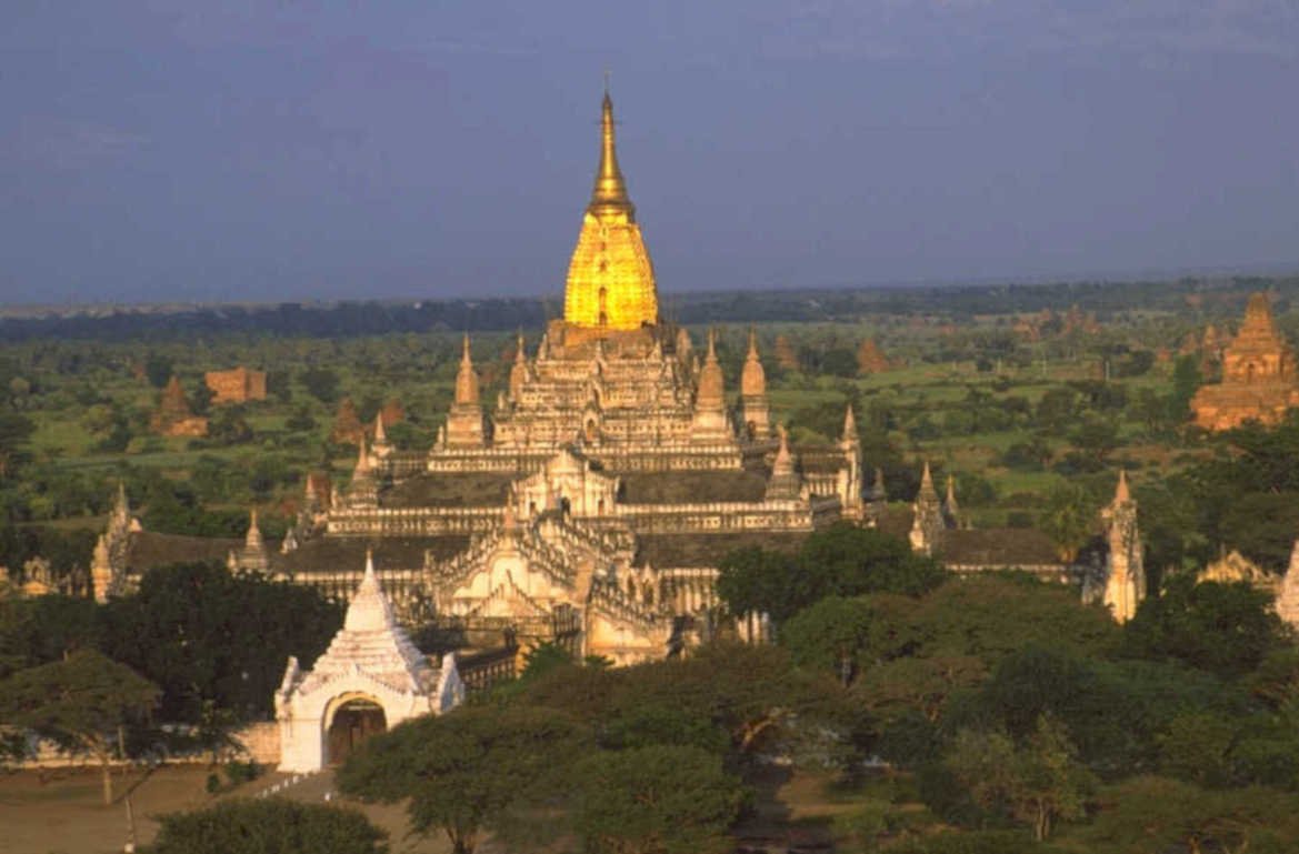 bagan sunrise shwesandaw 1980s 1990s A4 Photo Print