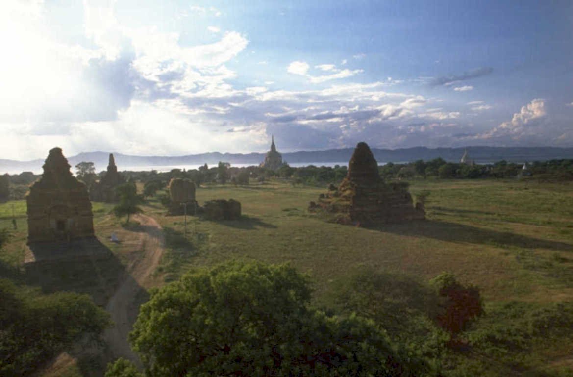 bagan temples aerial 1980s 1990s A4 Photo Print