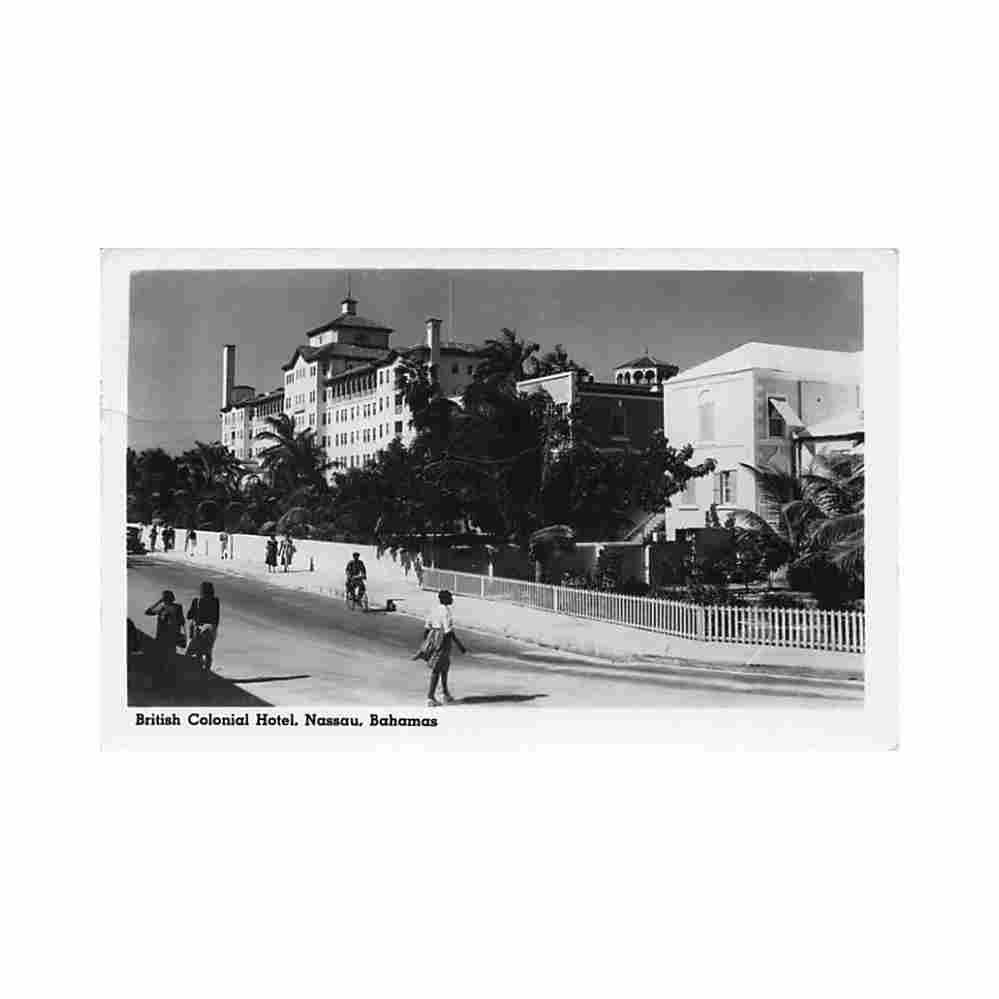 bahamas nassau british colonial hotel cunard white star Vintage A4 Photo Print