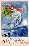 baie des anges la 1 Vintage Advert A4 Photo Print