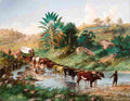 baines wagon crossing a drift natal Art A4 Photo Print