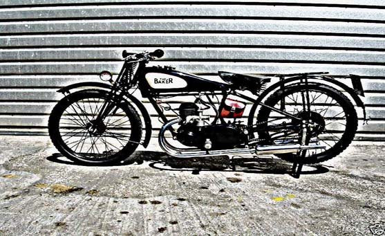 baker motorbike A4 Photo Print