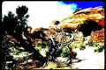 balanced rock arch Vintage A4 Photo Print