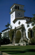 balboa courthouse clock Vintage A4 Photo Print