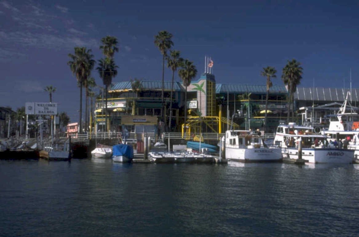balboa marina boats 1980s 1990s A4 Photo Print