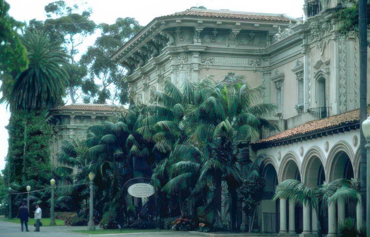 balboa park building Vintage A4 Photo Print