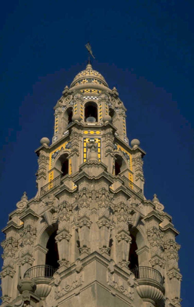 balboa park tower 1980s 1990s A4 Photo Print