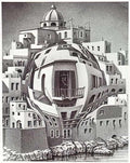 balcony mc escher A4 Photo Print