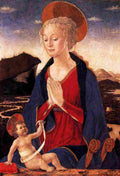 baldovinetti madonna and child Art A4 Photo Print
