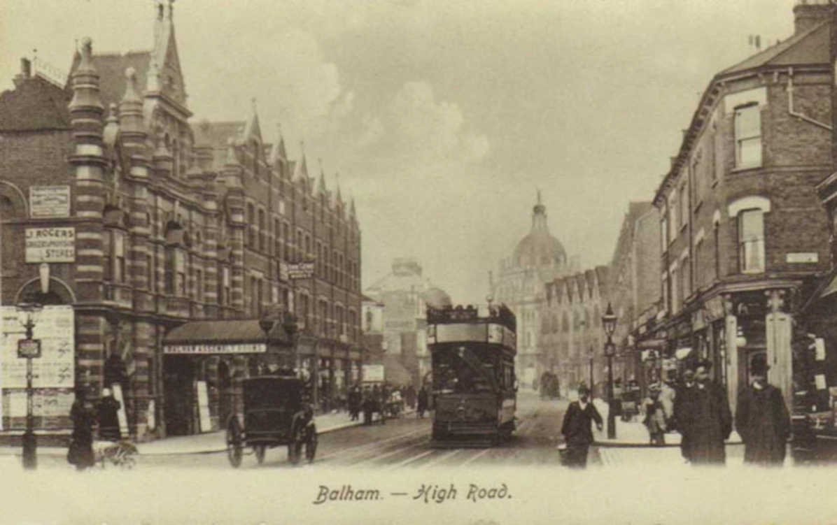 balham high roadVintage 1880s 1900s A4 Photo Print