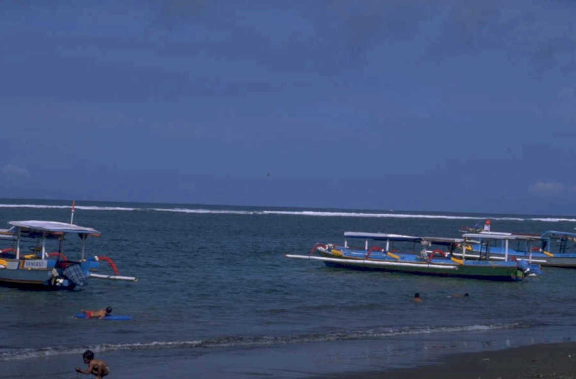 bali jukungs beach 1980s 1990s A4 Photo Print