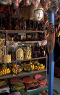 bali statues fruit 1980s 1990s A4 Photo Print