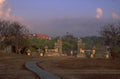 bali temple sunrise 1980s 1990s A4 Photo Print