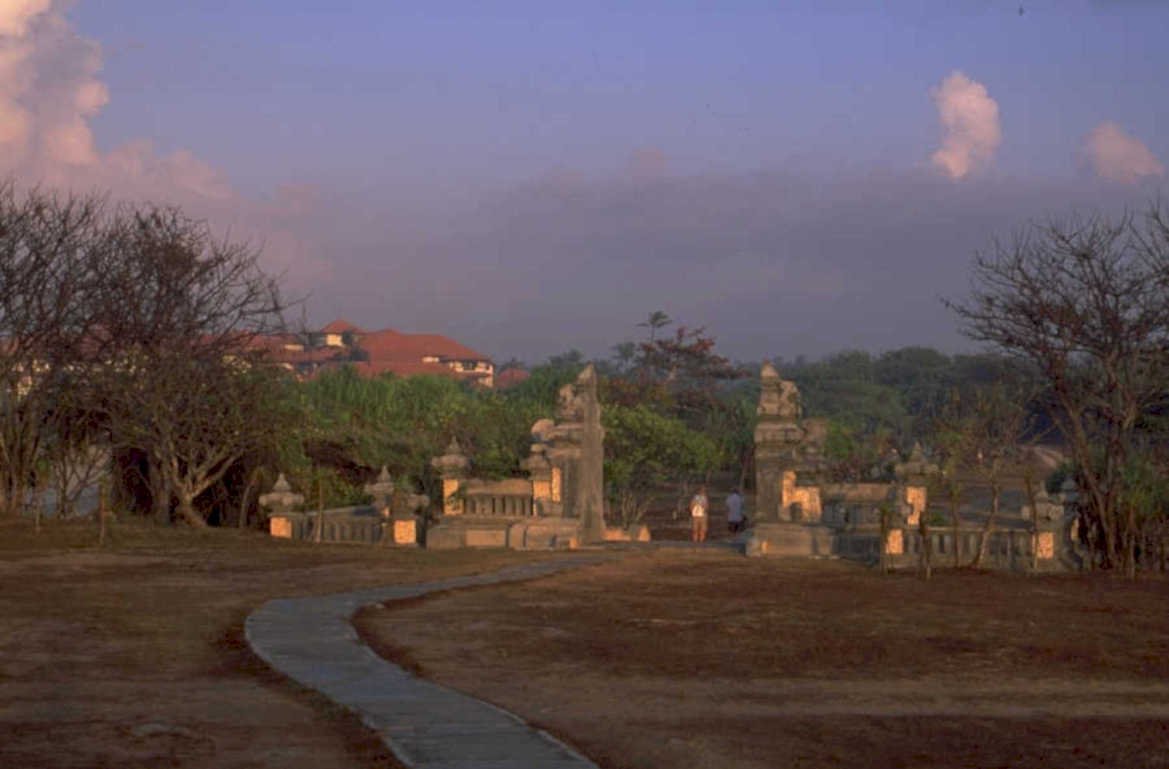 bali temple sunrise 1980s 1990s A4 Photo Print