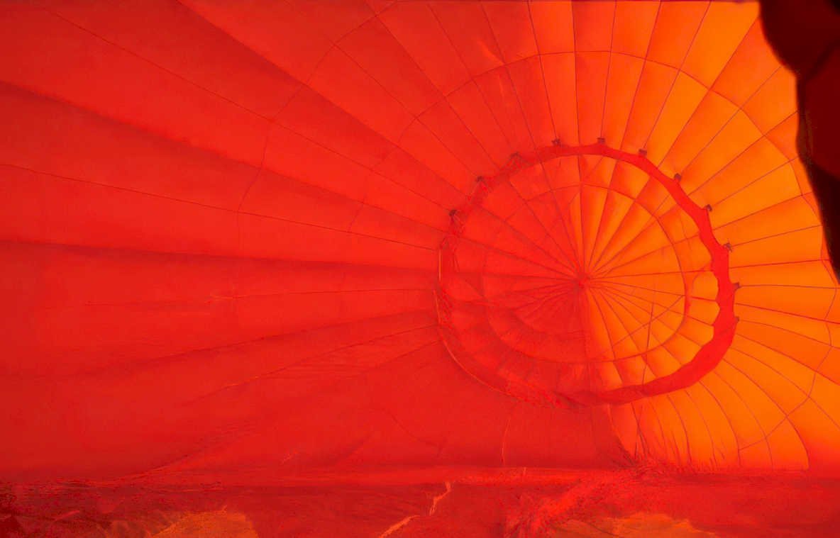 balloon fabric night Vintage A4 Photo Print