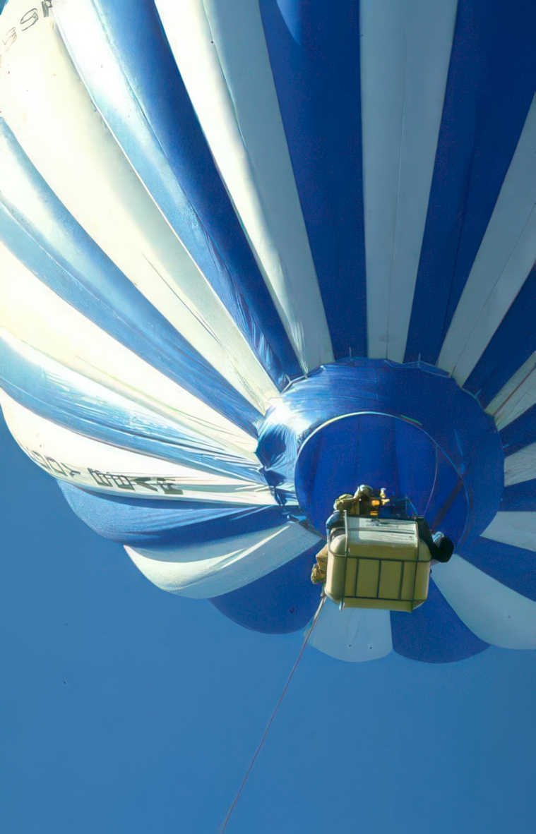 balloon launch sky Vintage A4 Photo Print