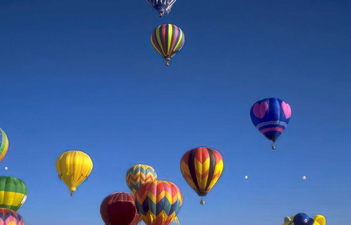 balloons albuquerque fiesta 2 Vintage A4 Photo Print
