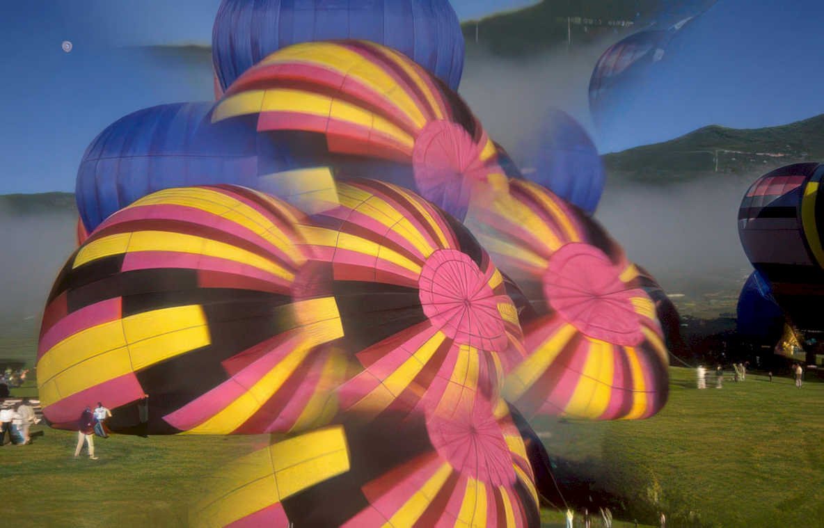 balloons albuquerque fiesta 3 Vintage A4 Photo Print