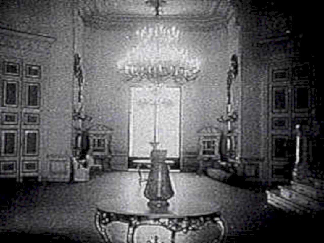 ballroom chandelier table1980s 1990s A4 Photo Print