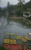 bamboo rafts li 1980s 1990s A4 Photo Print
