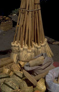 bamboo straw market 1980s 1990s A4 Photo Print